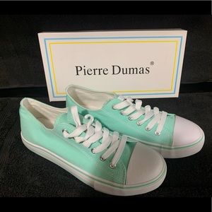 Madison” Sneakers by Pierre Dumas
Size 9 ~ Mint green.  Brand New!!